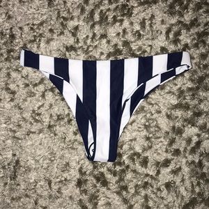 SHEIN Swim - NAVY/WHITE STRIPED BIKINI BOTTOMS SHEIN Swim - NAVY/WHITE STRIPED BIKINI BOTTOMS